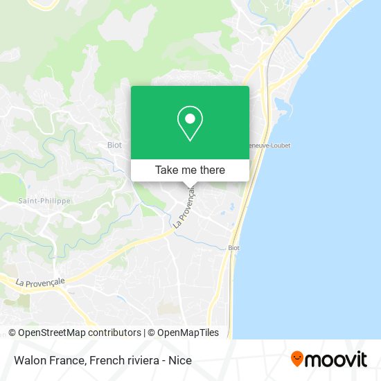 Walon France map