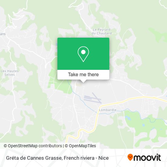 Gréta de Cannes Grasse map