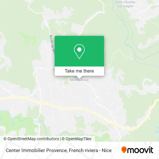Center Immobilier Provence map