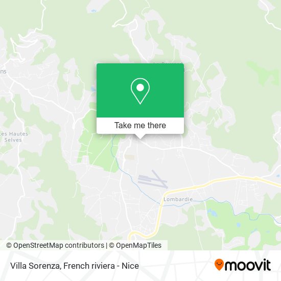 Mapa Villa Sorenza