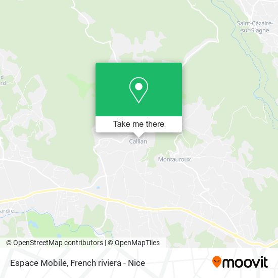 Espace Mobile map