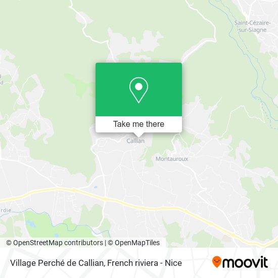Village Perché de Callian map