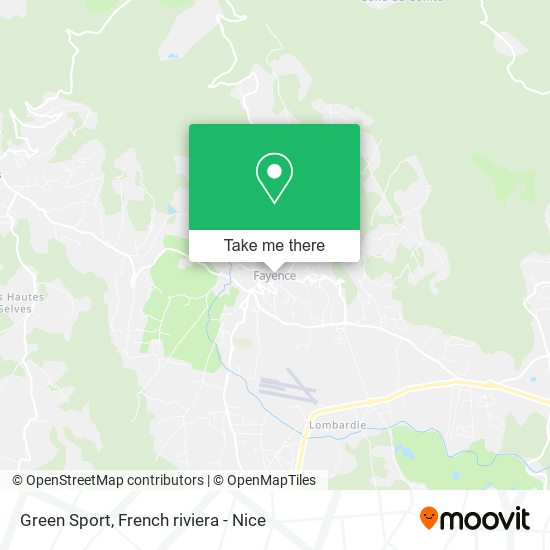 Green Sport map