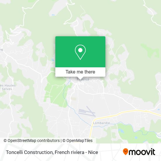 Toncelli Construction map