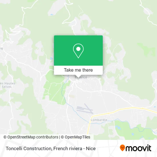 Toncelli Construction map