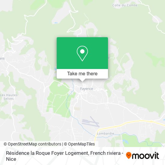 Résidence la Roque Foyer Logement map