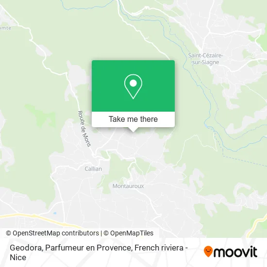 Geodora, Parfumeur en Provence map