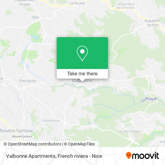 Valbonne Apartments map