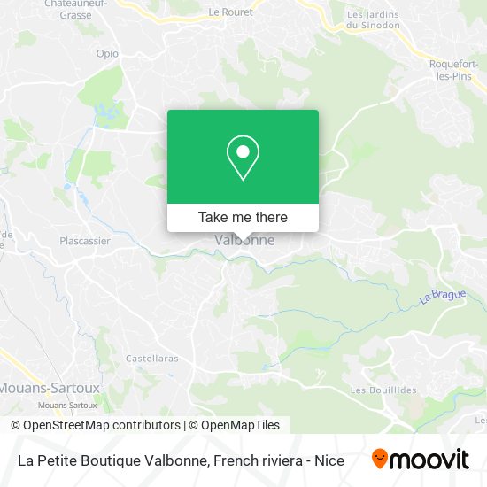 La Petite Boutique Valbonne map