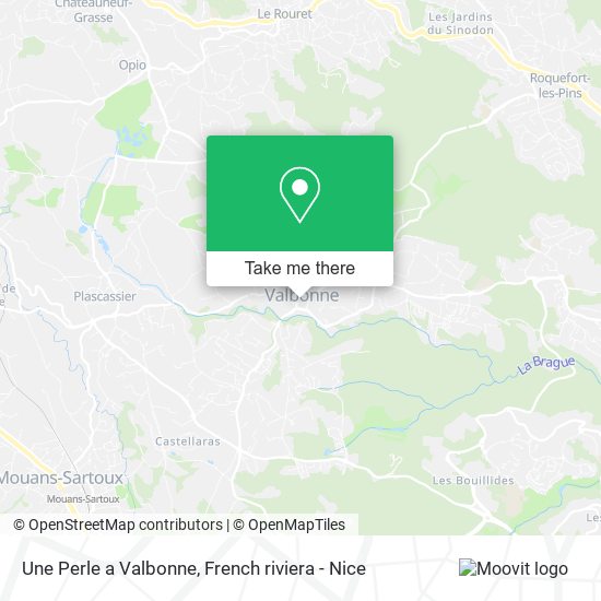 Une Perle a Valbonne map