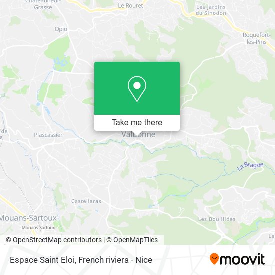 Mapa Espace Saint Eloi