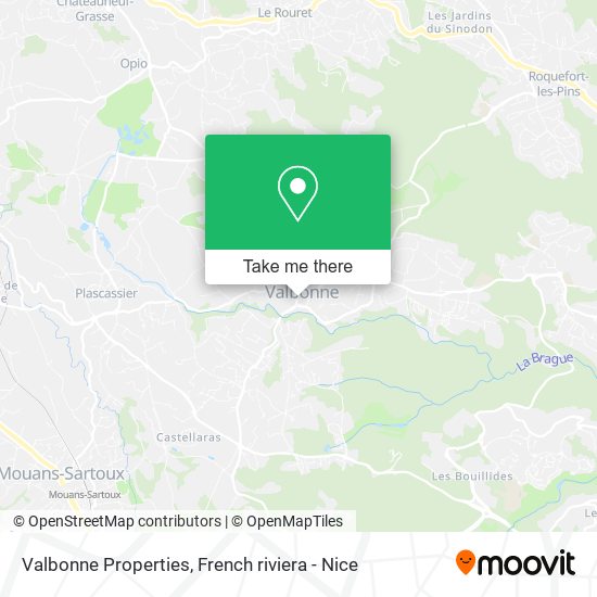 Valbonne Properties map