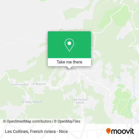 Les Collines map