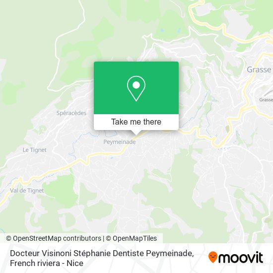 Docteur Visinoni Stéphanie Dentiste Peymeinade map