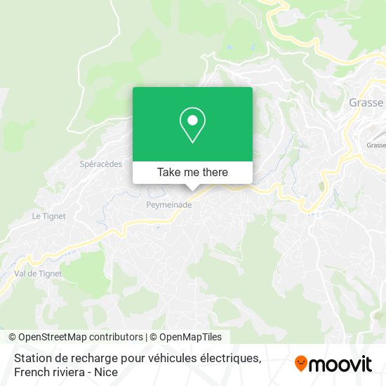 Station de recharge pour véhicules électriques map