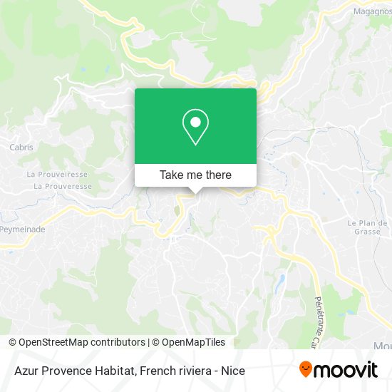 Azur Provence Habitat map