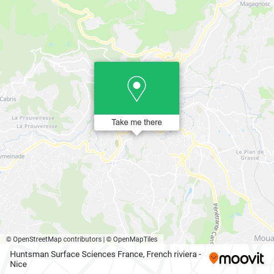 Mapa Huntsman Surface Sciences France