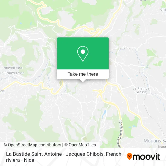 La Bastide Saint-Antoine - Jacques Chibois map