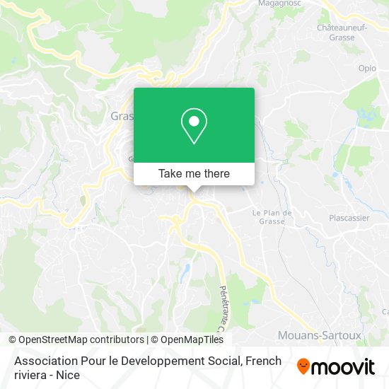 Mapa Association Pour le Developpement Social