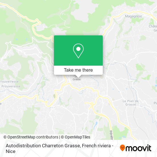 Mapa Autodistribution Charreton Grasse