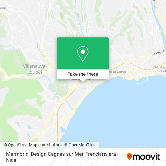 Mapa Marmorini Design Cagnes sur Mer