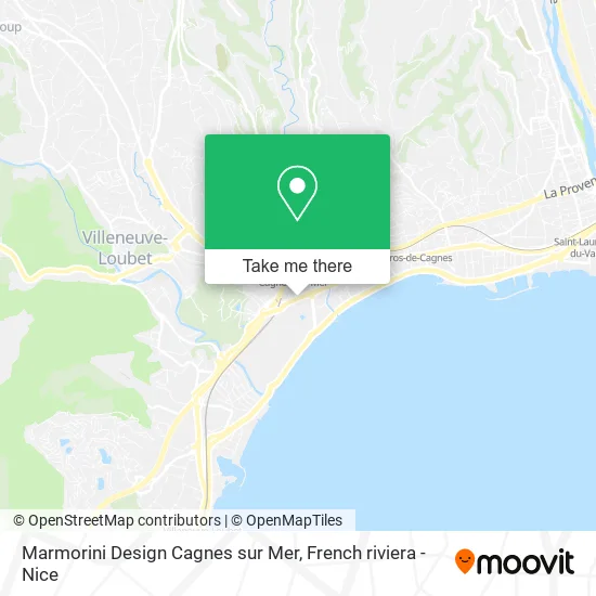 Marmorini Design Cagnes sur Mer map