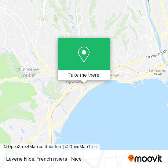 Laverie Nice map