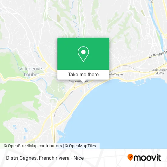 Distri Cagnes map