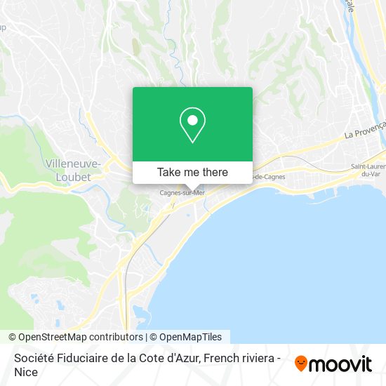 Mapa Société Fiduciaire de la Cote d'Azur