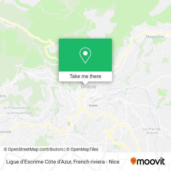 Ligue d'Escrime Côte d'Azur map