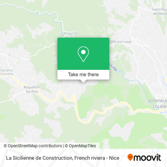 La Sicilienne de Construction map