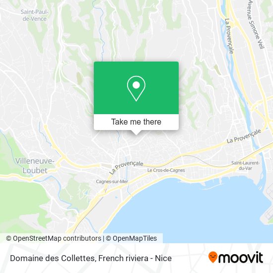 Mapa Domaine des Collettes