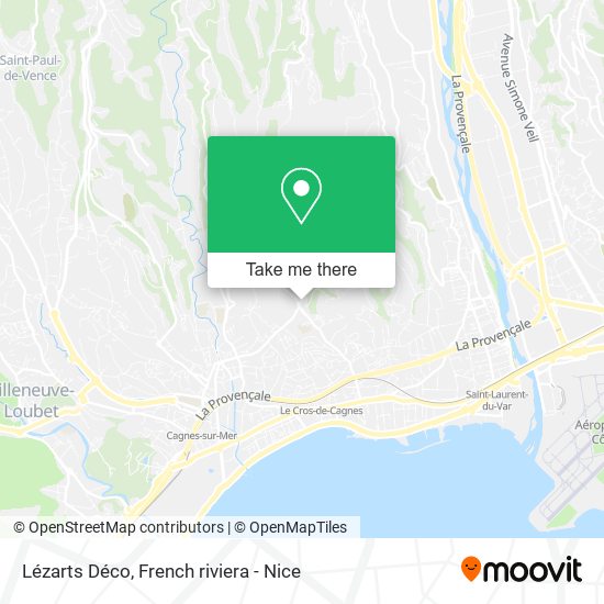 Lézarts Déco map