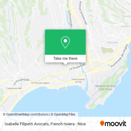 Isabelle Filipetti Avocats map