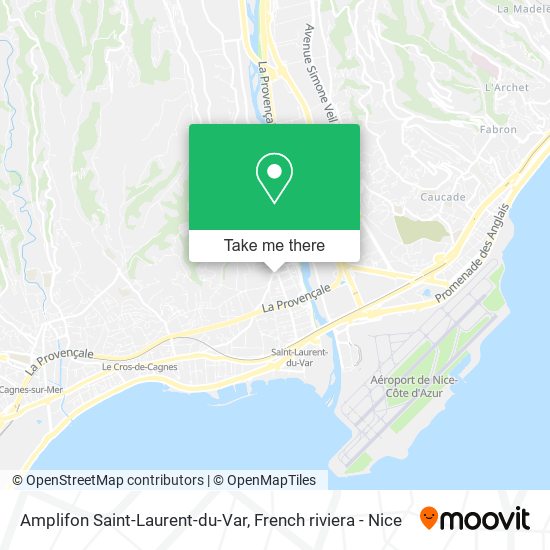 Mapa Amplifon Saint-Laurent-du-Var