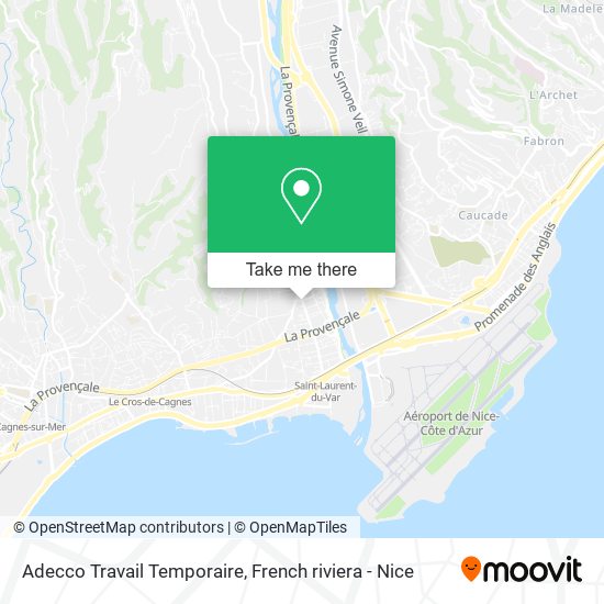 Adecco Travail Temporaire map