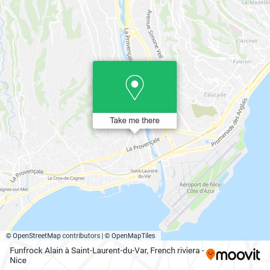 Funfrock Alain à Saint-Laurent-du-Var map