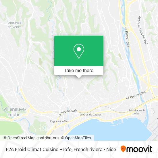 F2c Froid Climat Cuisine Profe map