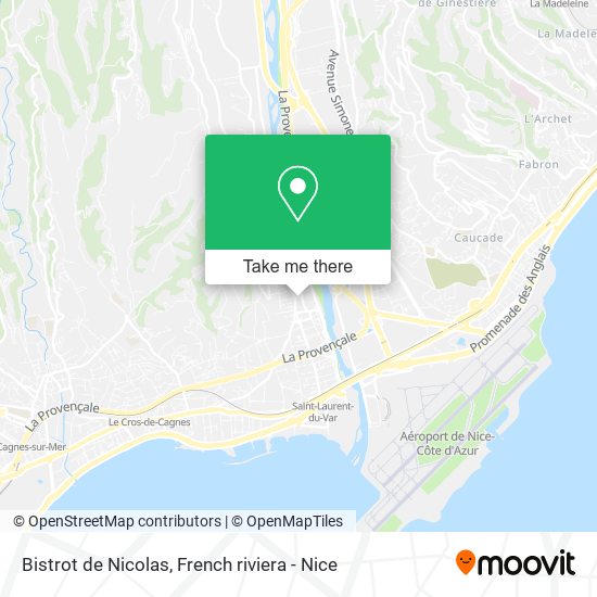 Bistrot de Nicolas map