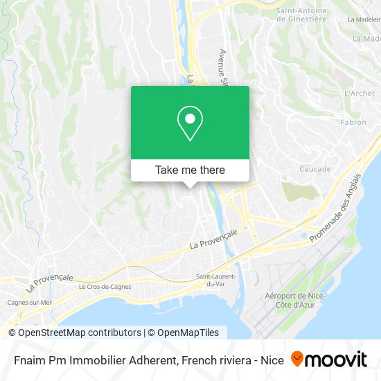 Fnaim Pm Immobilier Adherent map