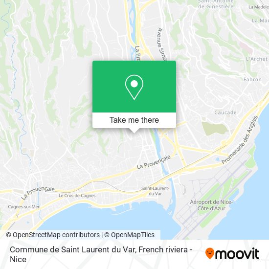 Commune de Saint Laurent du Var map