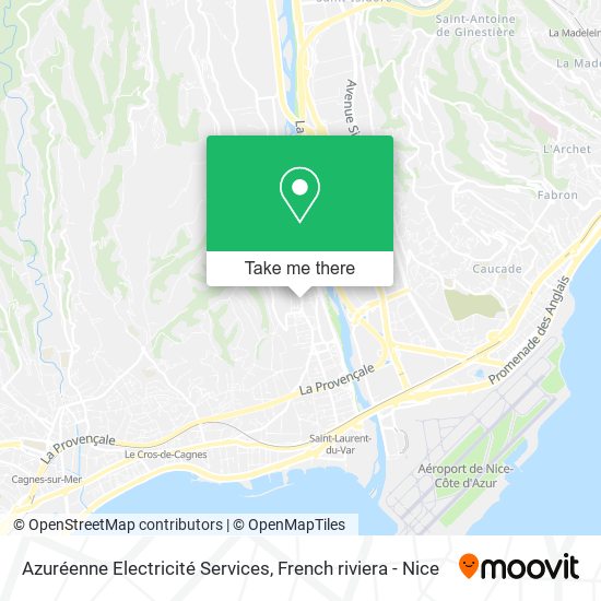 Azuréenne Electricité Services map