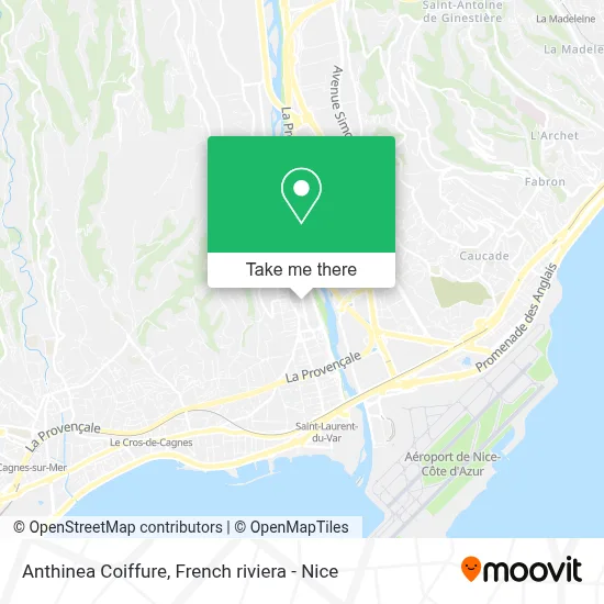 Anthinea Coiffure map