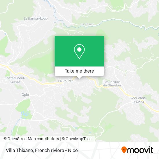 Villa Thixane map