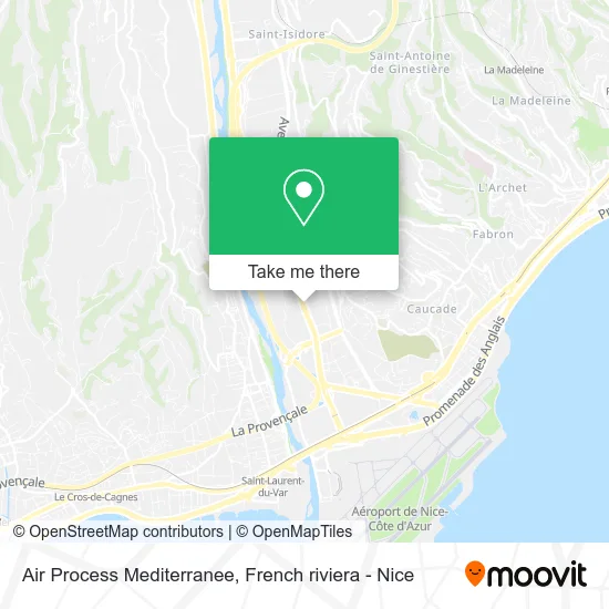 Mapa Air Process Mediterranee