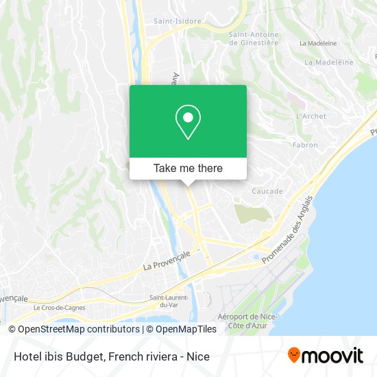 Mapa Hotel ibis Budget