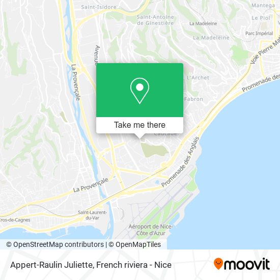 Appert-Raulin Juliette map