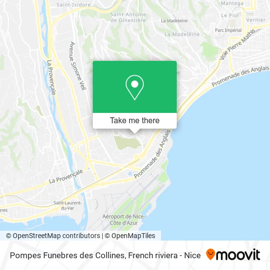 Pompes Funebres des Collines map