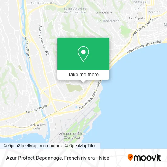 Azur Protect Depannage map