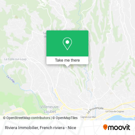 Riviera Immobilier map